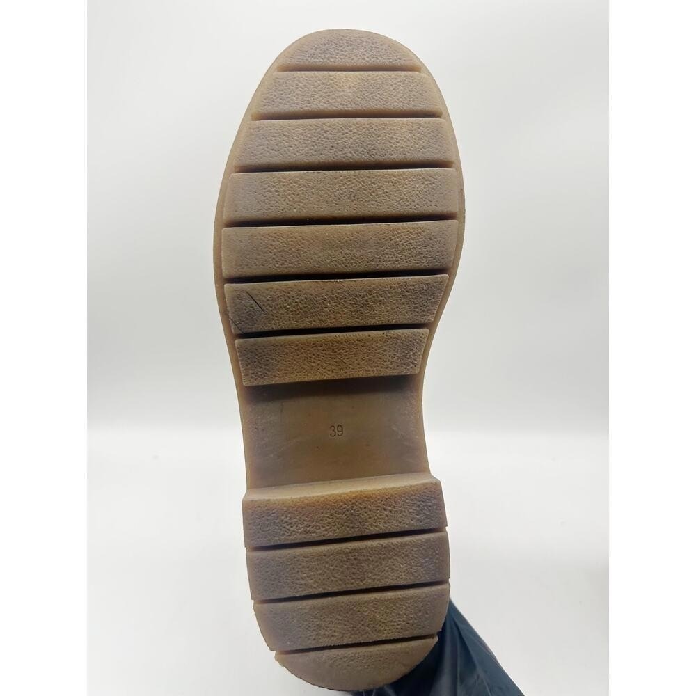H&M Boots Size 8 Black Howler Chelsea Platform Lug Sole Mid-Calf Chunky - Picture 9 of 9